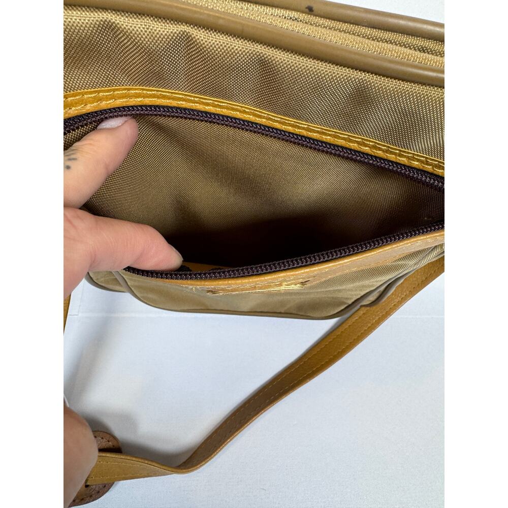 Samsonite Tan Brown Crossbody Shoulder Bag Vintage Travel Purse EUC - Picture 3 of 13